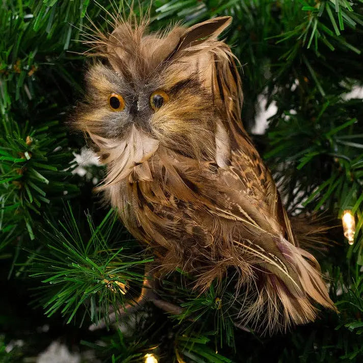 Stuffed Brown Owl Home Decor Zucker Feather Products
