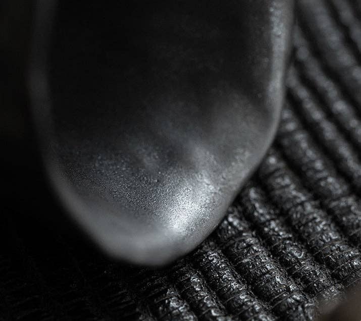 Gohobi Handmade Black Wabi-sabi Tea Cup Gohobi （We cover U.S. import duties）