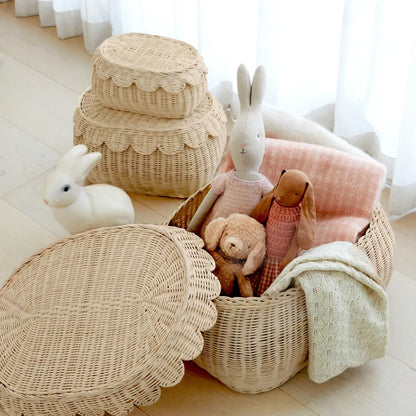 FAUNA TRIO RATTAN BASKET SET NATURAL BEBE BASK®