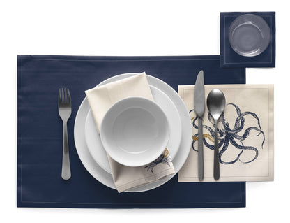 Ocean Recycled Cotton Dinner Napkins 6 Units