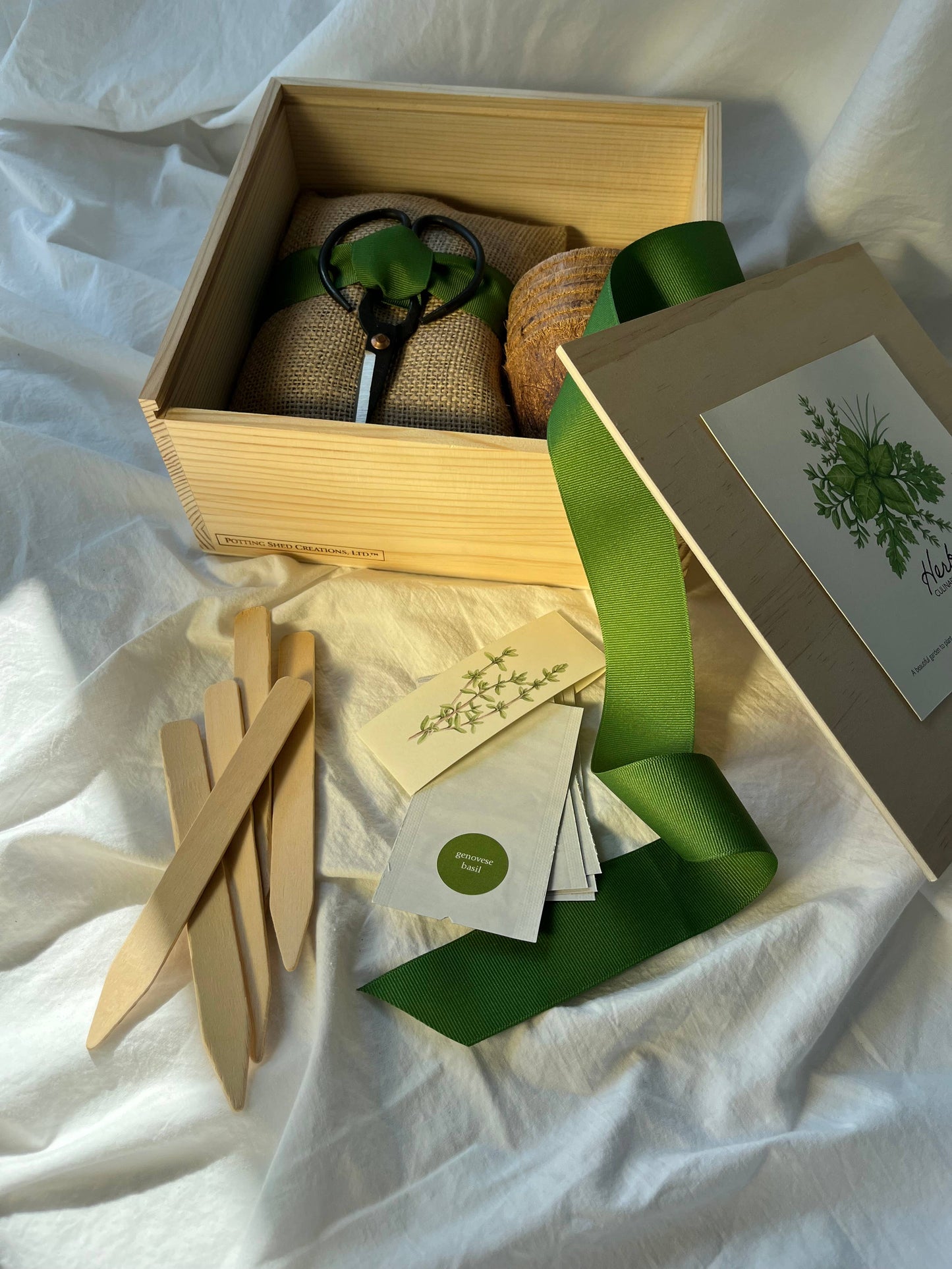 NEW Culinary Herb Garden Box | Thoughtful Summer Herb Kit Potting Shed Creations, Ltd.