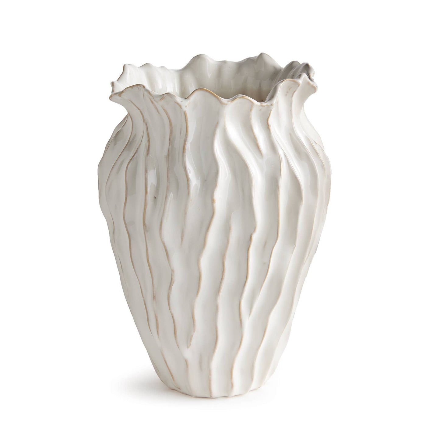 Esmeralda Vase - White Napa Home & Garden