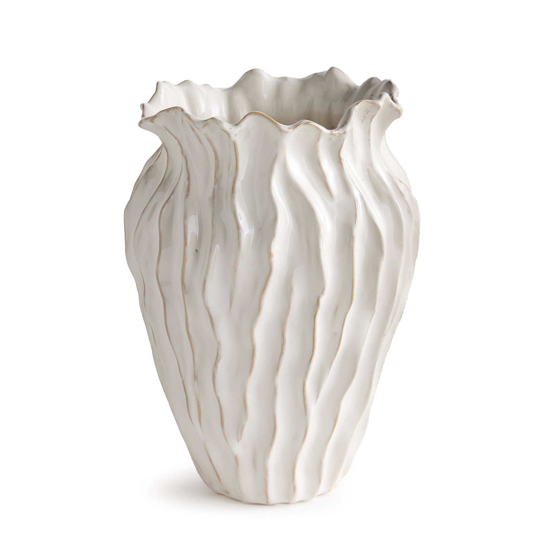 Esmeralda Vase - White Napa Home & Garden