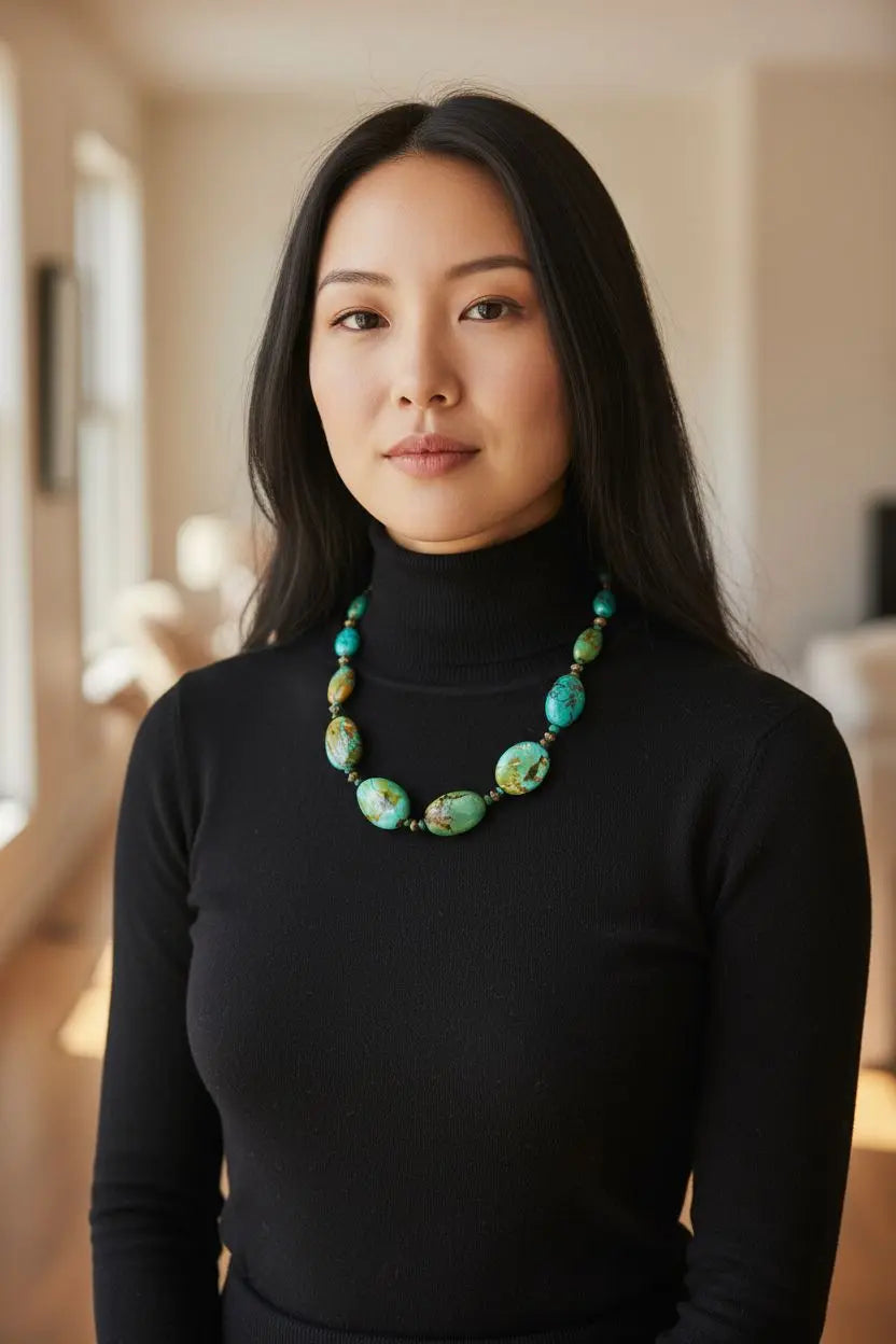 Chunky tortouise cabuchon necklace Home Crush