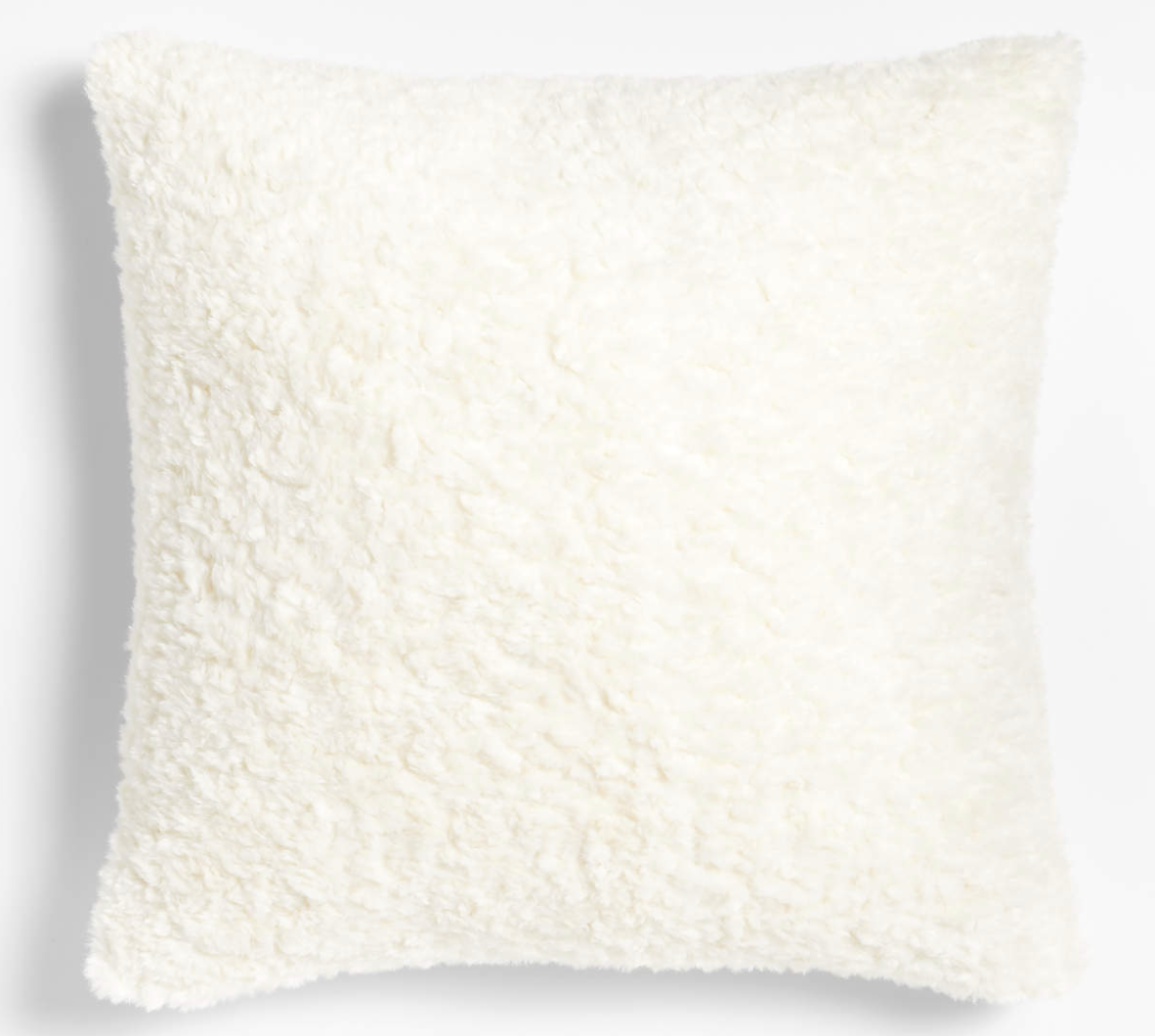 Sherpa White Pillow 20"