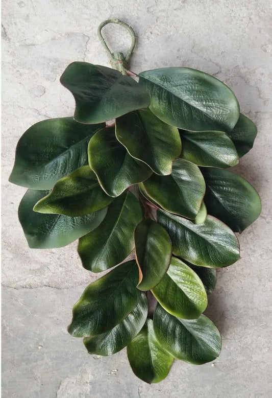 26" Magnolia Leaf Eva TearDrop Swag with 21 Leaves Lucknow Southern and Company