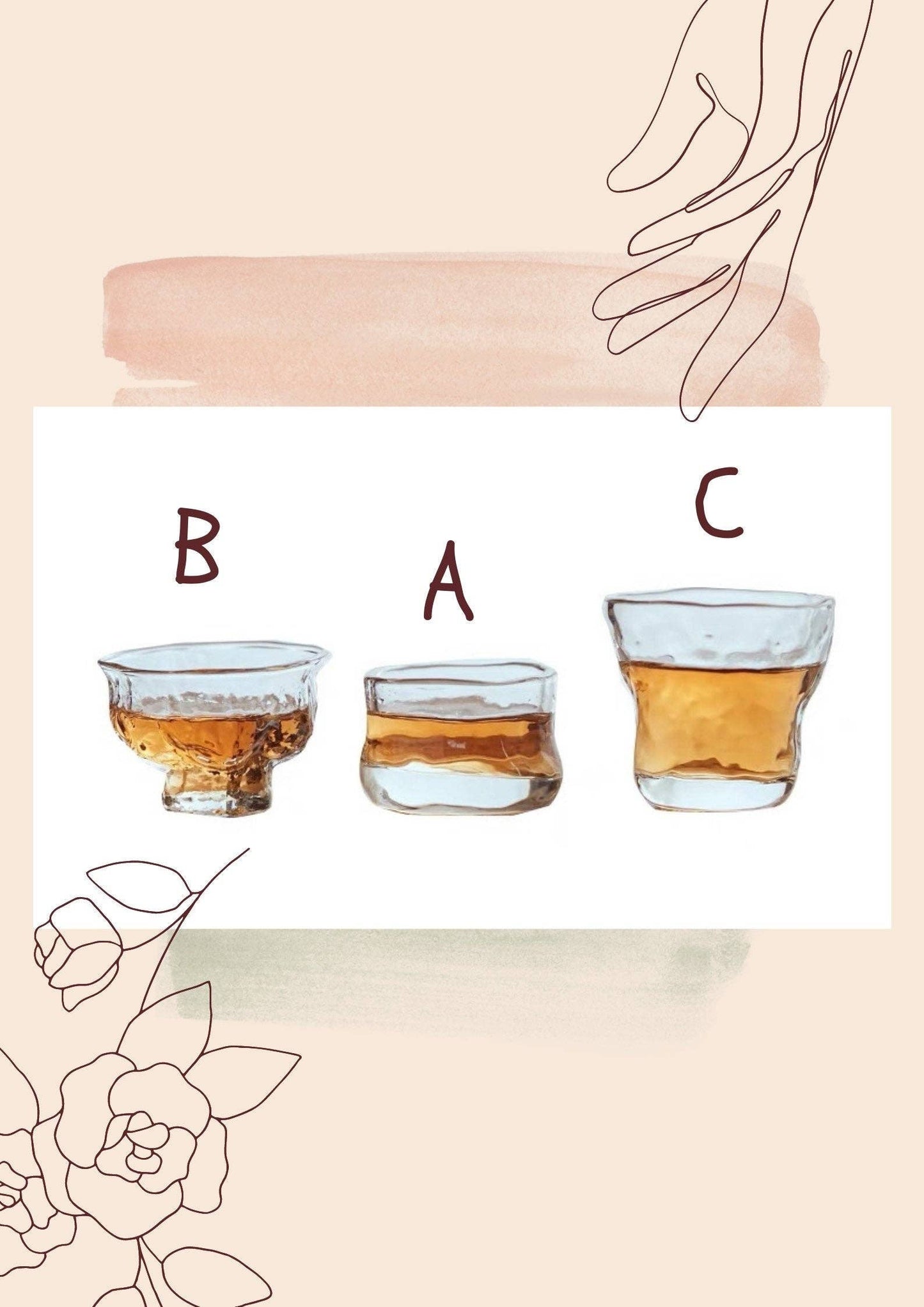 Gohobi Handmade Wabi Sabi Glass Tea Cup Gohobi （We cover U.S. import duties）