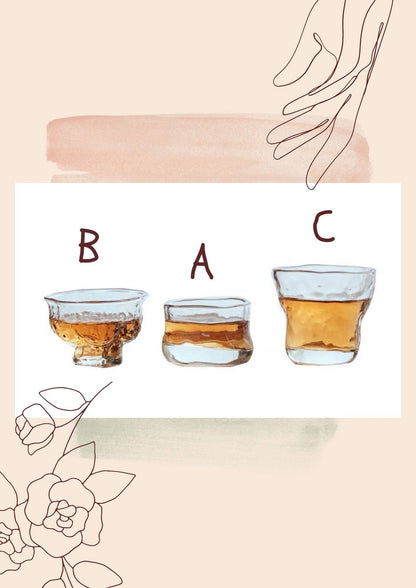 Gohobi Handmade Wabi Sabi Glass Tea Cup Gohobi （We cover U.S. import duties）