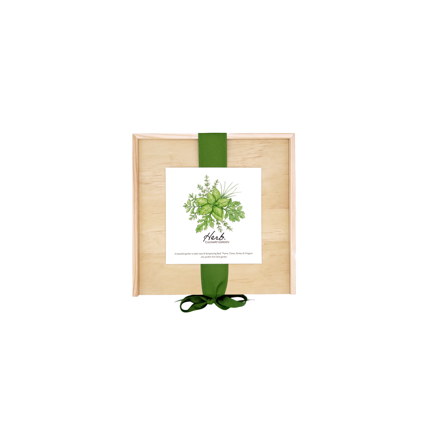 NEW Culinary Herb Garden Box | Thoughtful Summer Herb Kit Potting Shed Creations, Ltd.