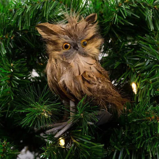 Stuffed Brown Owl Home Decor Zucker Feather Products