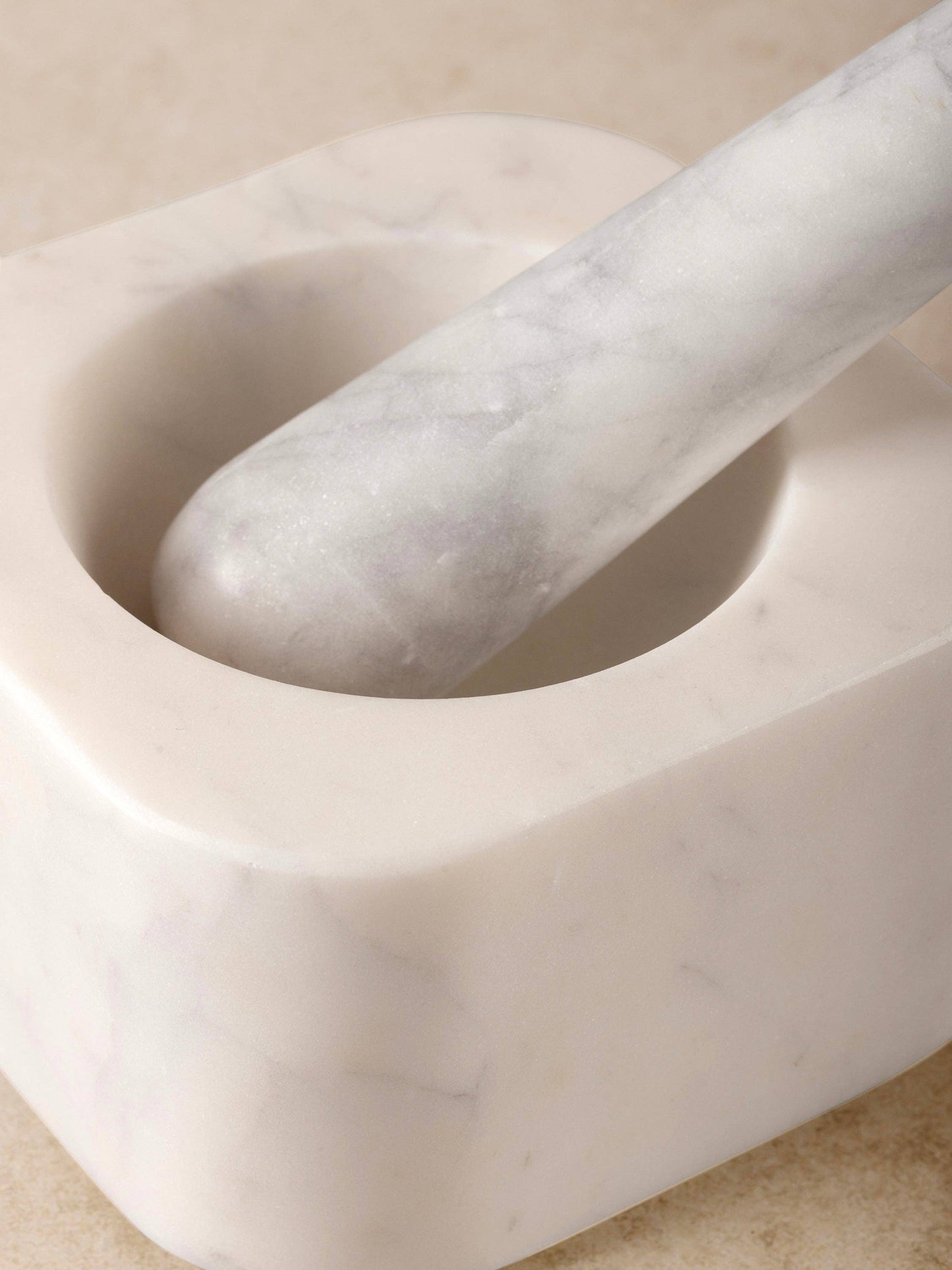 Noble Marble Mortar & Pestle Set GAURI KOHLI