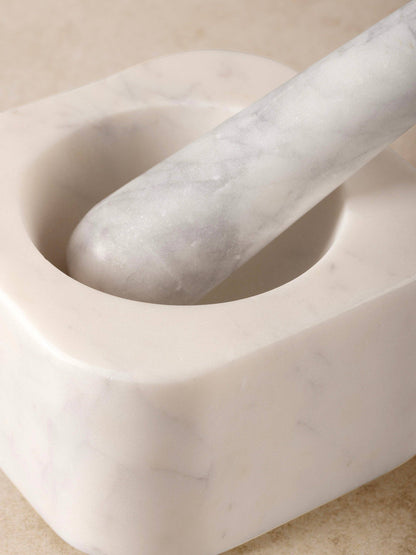 Noble Marble Mortar & Pestle Set GAURI KOHLI