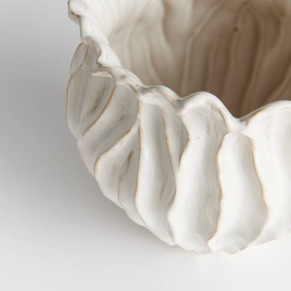 Esmeralda Pot, Large - White Napa Home & Garden