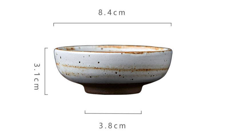 Gohobi Handmade Japanese Style Small Dish Sauce Plate Gohobi （We cover U.S. import duties）