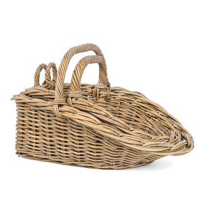 S/2 RATTAN SCOOP OH-KUBU GRY Willow Group