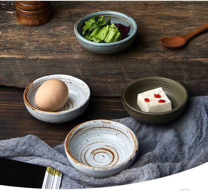 Gohobi Handmade Japanese Style Small Dish Sauce Plate Gohobi （We cover U.S. import duties）
