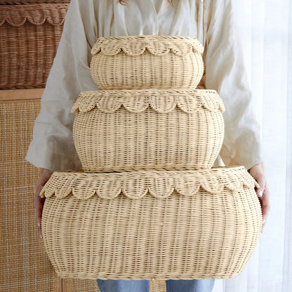 FAUNA TRIO RATTAN BASKET SET NATURAL BEBE BASK®