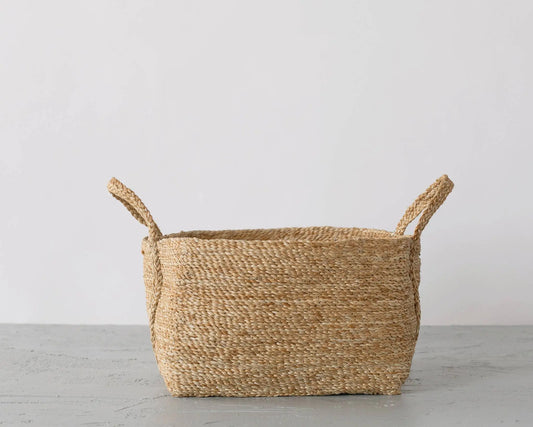 Square Jute Basket - Natural Home Crush