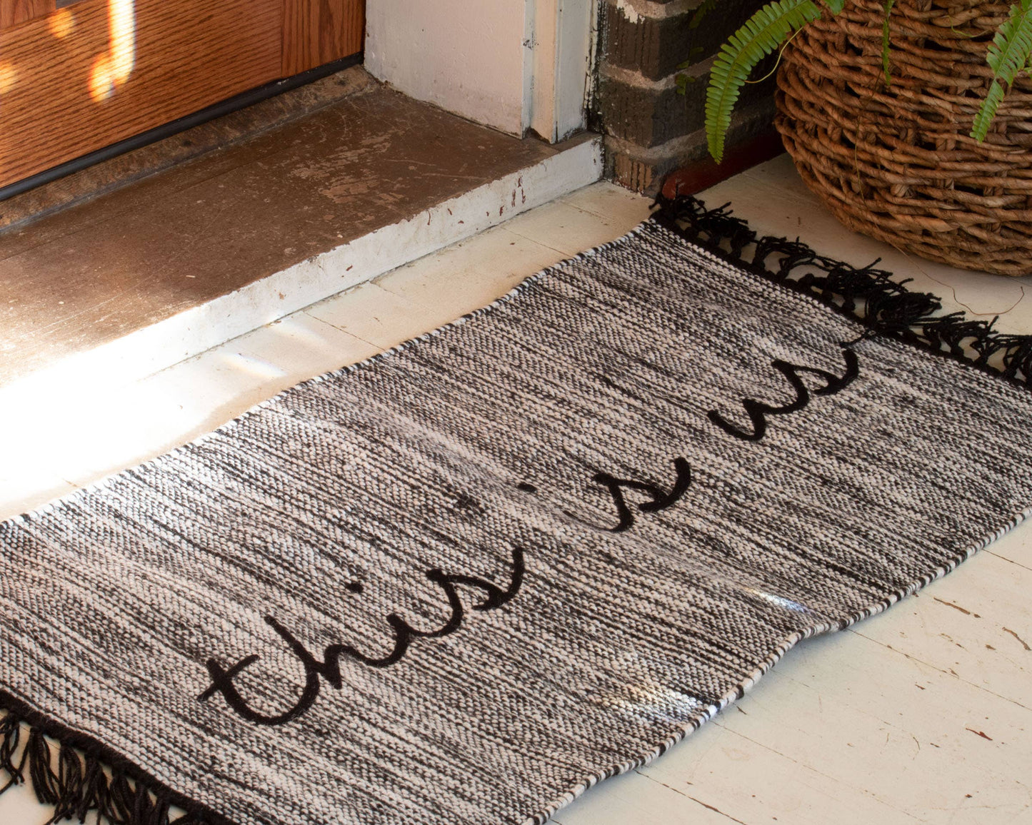 Hand Woven Outdoor This Is Us Rug
