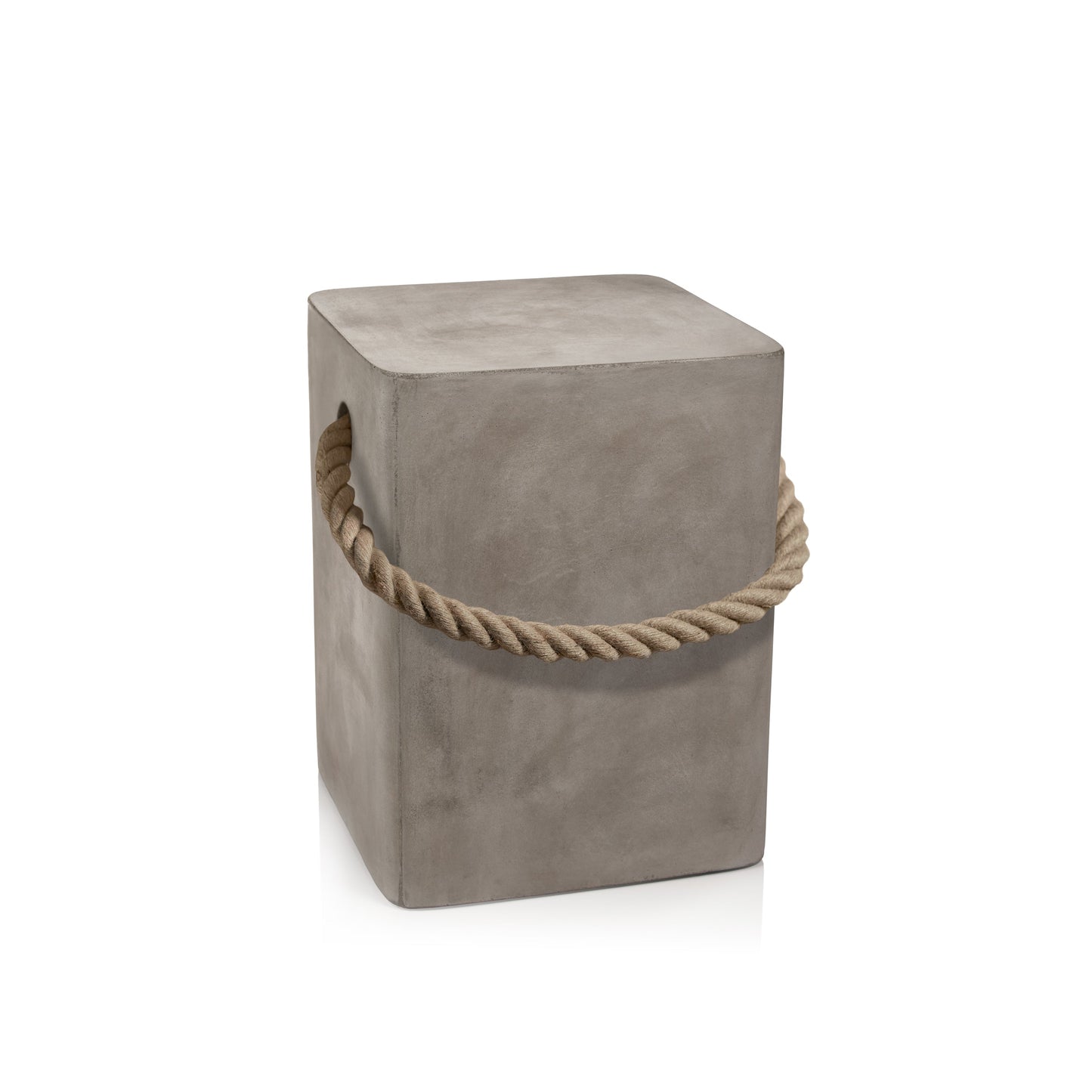 Isola Concrete Stool with Rope Handle