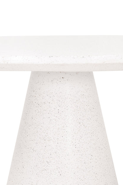 Monterey Ivory Terrazzo Concrete 55" Round Dining Table