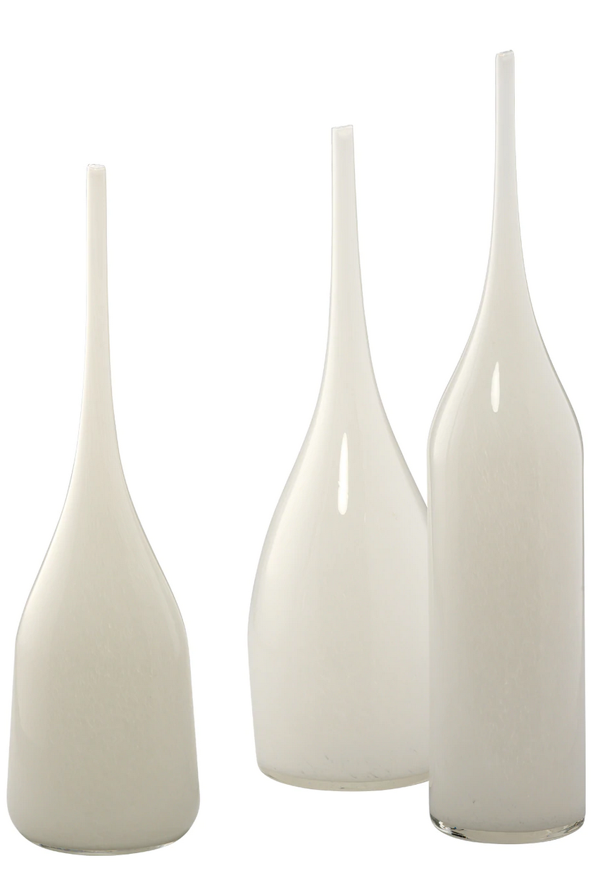 Pixie Decorative Vases- White