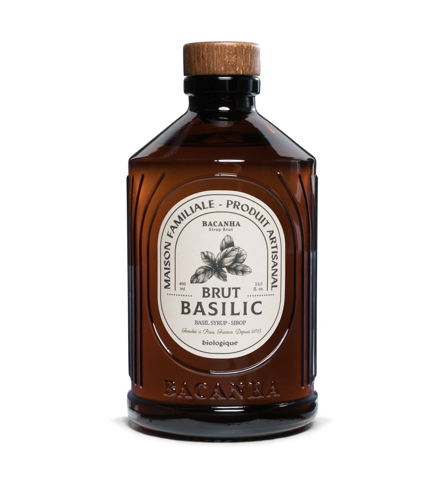 Raw Basil Syrup - Organic - 400ml - 13,5 fl. oz.