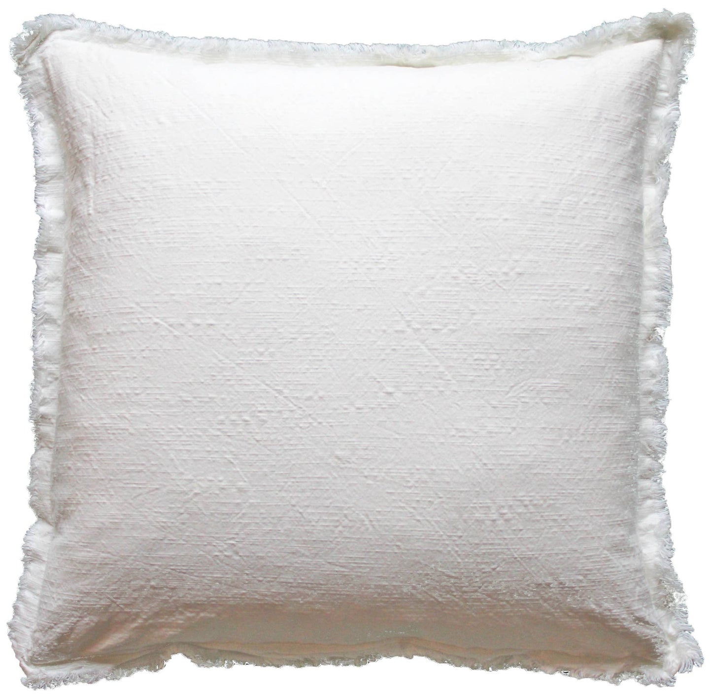 Fringe Pillow (Sham Only) -Ivory