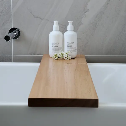Bath Caddy Large with wine glass holder