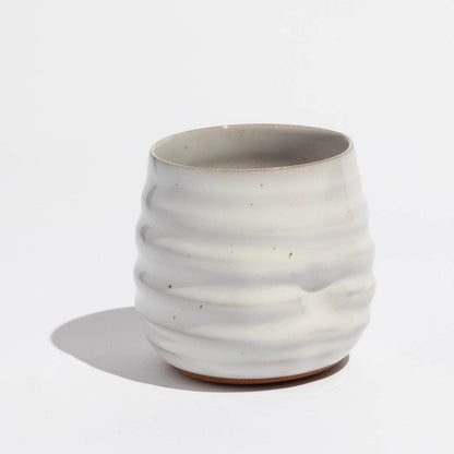 Anytime Wine + Cocktail Cup - White handmade pottery