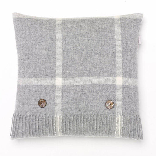 Gray Stripe Merino Lambswool Pillows