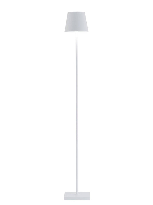 Poldina Adjustable Cordless L Floor Lamp- White