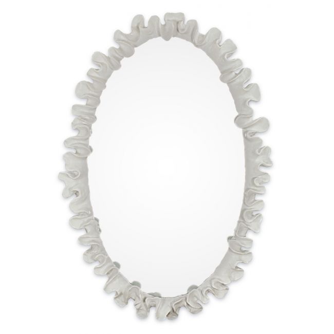 Rowan Oval Mirror- Frost White